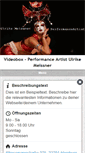 Mobile Screenshot of performanceartist-ulrikemeissner.com