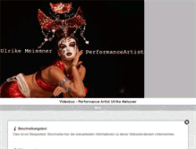 Tablet Screenshot of performanceartist-ulrikemeissner.com